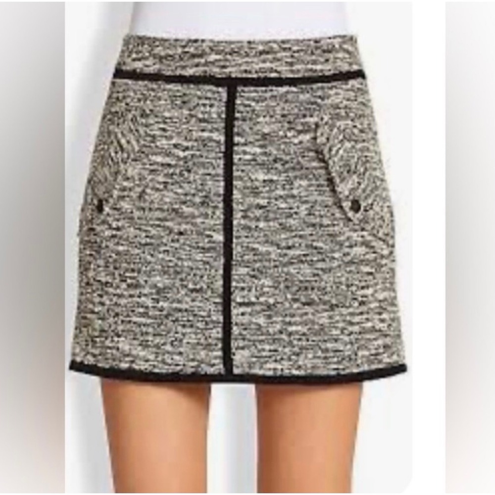 Rag & Bone Tweed Black and White Mini Skirt Workwear Size Small